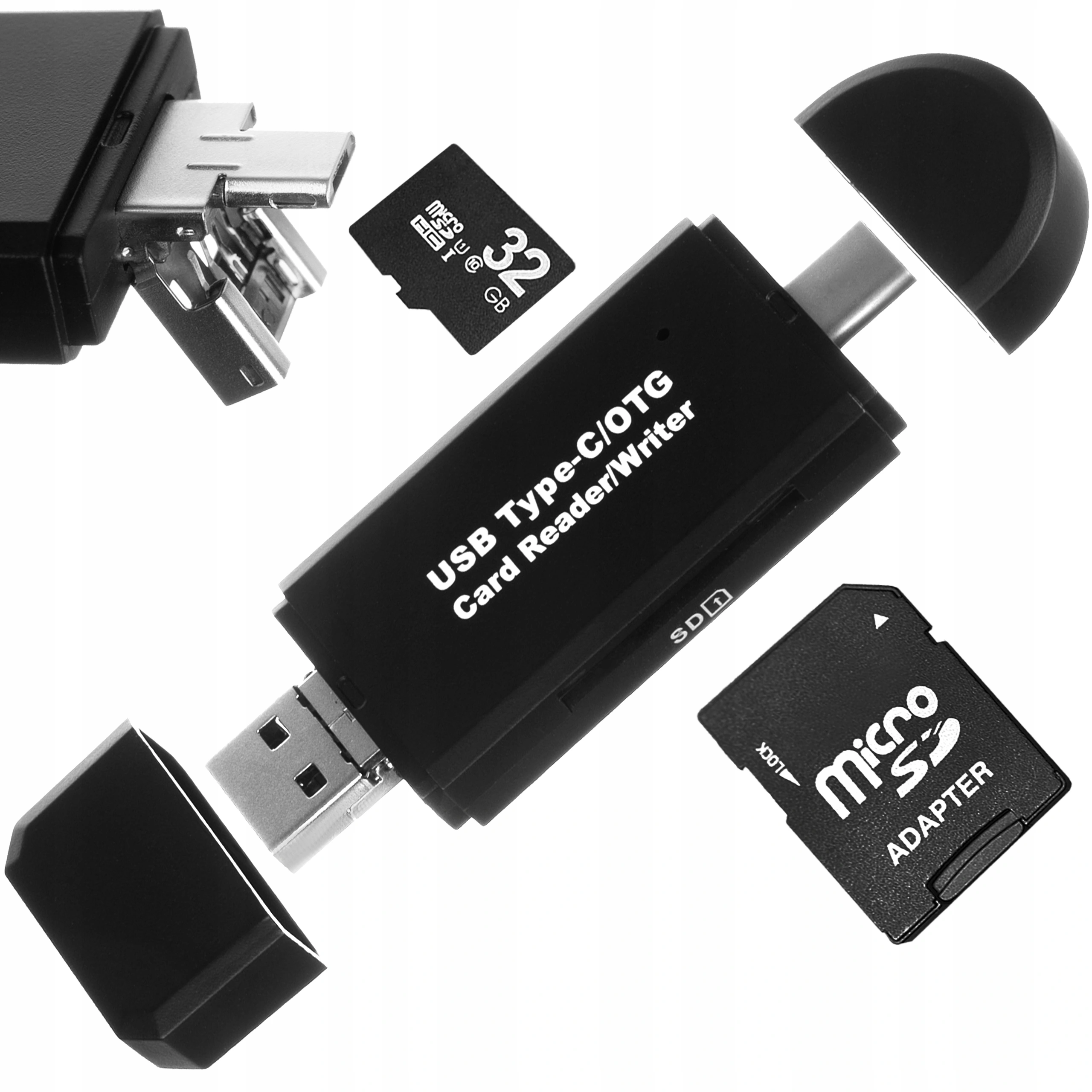Iso 14193 Ctecka Karet Otg 5 V 1 Tf Sd Usb Micro Usb Usb C